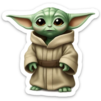 Cuties baby yoda sticker
