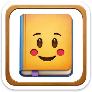 The textbook with 'Emoji' on the cover sticker