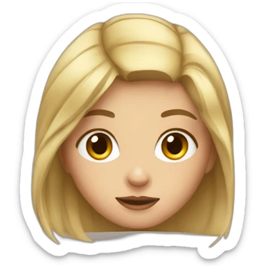 thirsty girl sticker