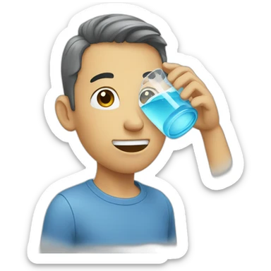 water drinking water sticker