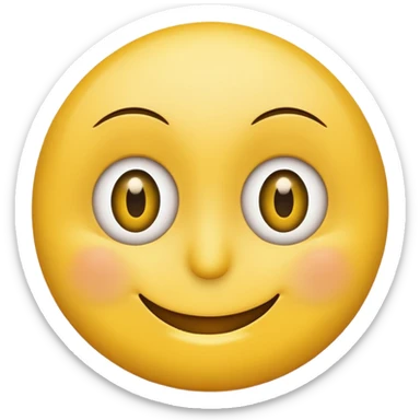 Smiley showing his eye thus expressing the typical French reaction “mon œil” if someone doesn’t believe something the other person said.  sticker