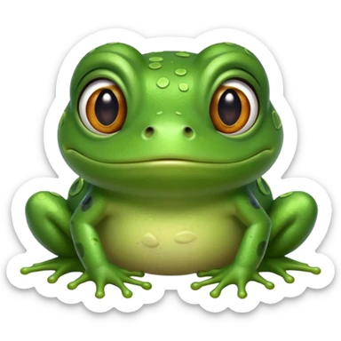 frog (without crown) from The Princess and the Frog sticker