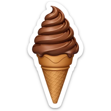 sorvete chocolate sticker