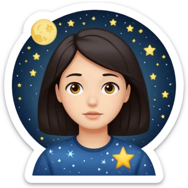 Star gazing sticker