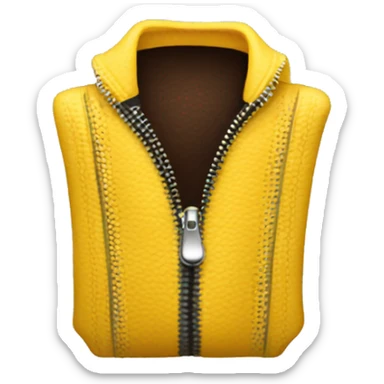  emoji with an open zipper  sticker