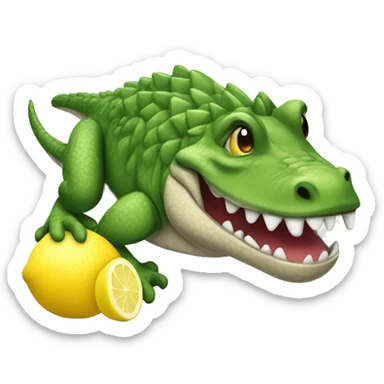 Coccodrillo al limone sticker