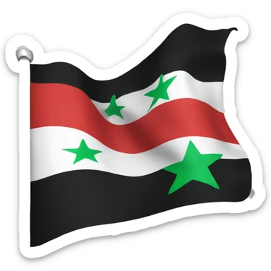 Syrian revolution flag sticker