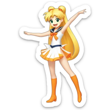 sailor venus sing sticker