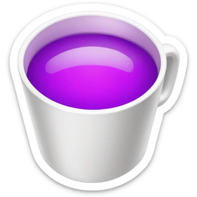 double white cup with purple drink sticker