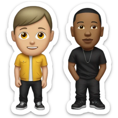 eminem and dr dre sticker