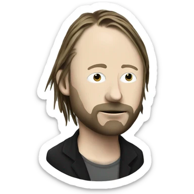 thom yorke-radiohead sticker