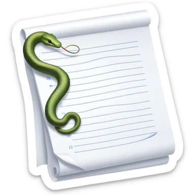 long curling to-do list paper winding like a snake with many small checkboxes fading into distance sticker