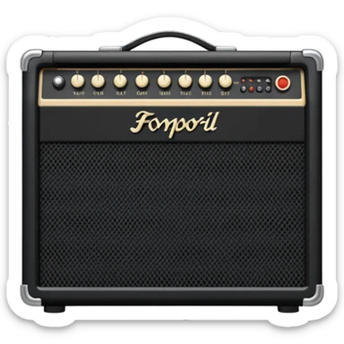 electric guitar amplifier sticker