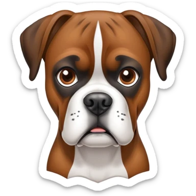 Brindle Boxer Dog
 sticker