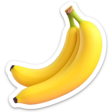 sliced banana sticker