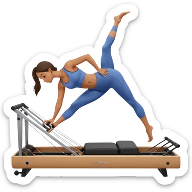pilates reformer girl sticker