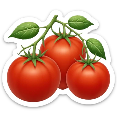 fruits basket in tomato sticker