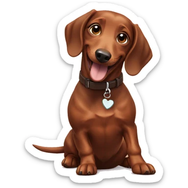 happy moments with dachshund sticker