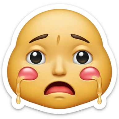 Crying big butt sticker