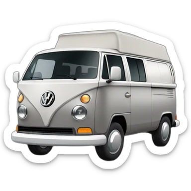 Volkswagen transporter with grey top and dark hrey bottom sticker
