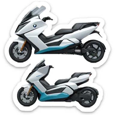 futuristic DELIVERY vehicle covered car bike bmw c1 bmwc1 sticker