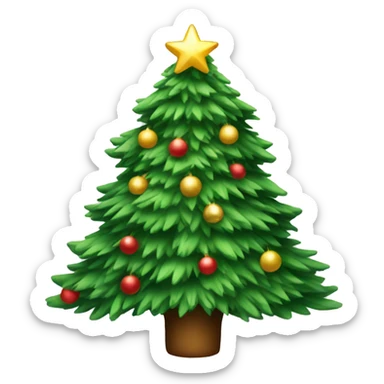 Christmas tree sticker