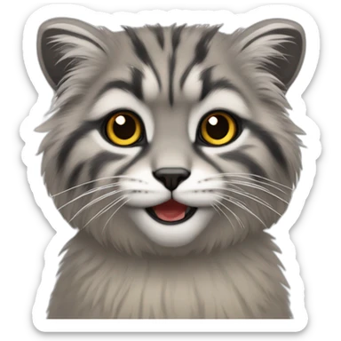 manul pallas cat sticker