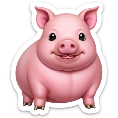 Pot belly pig sticker
