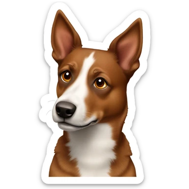 All brown red heeler sticker