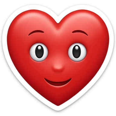 Un emoji cœur sticker