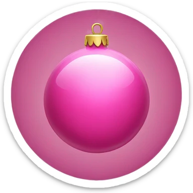pink bauble sticker
