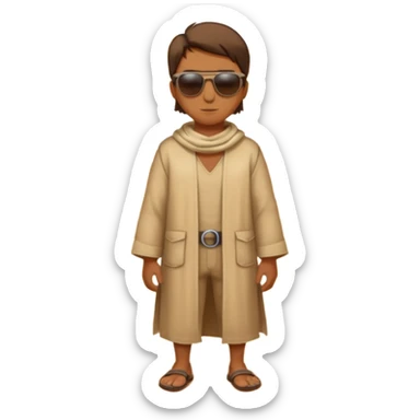 person living in dessert sticker