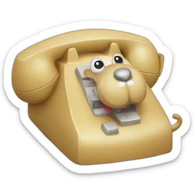 une cochone au telephone sticker