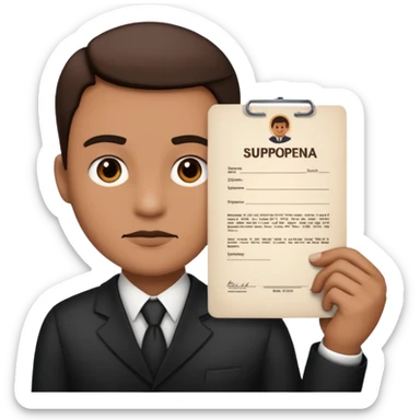 Go get a subpoena sticker
