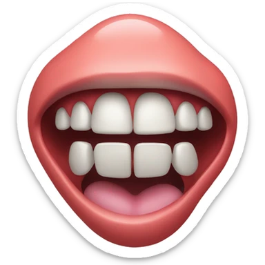 Tongue flipped up  sticker