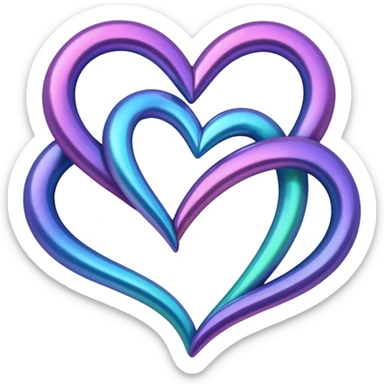 Put to live hearts together that are special and unique  sticker