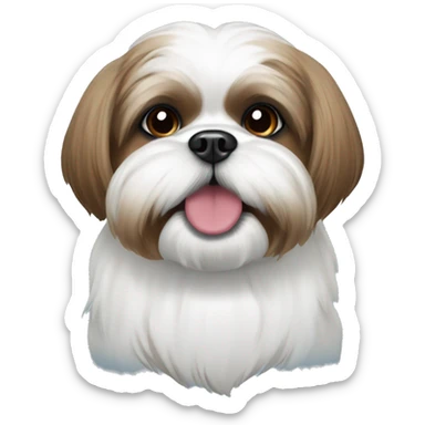 Shihtzu emoji styled animated face sticker