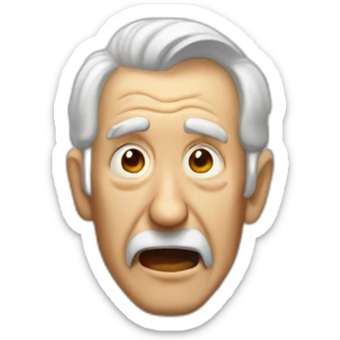 old man yells at unicode sticker