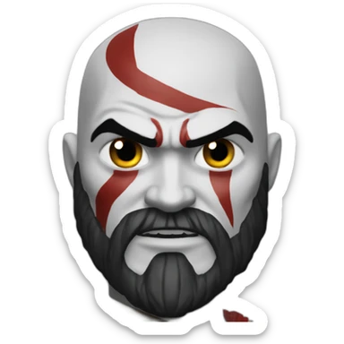 kratos god of war sticker