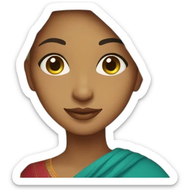 Moroccan woman sticker