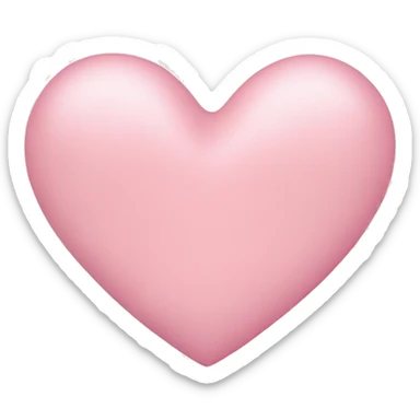 pastel pink heart sticker