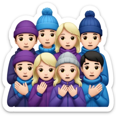 people who feel cold











 sticker