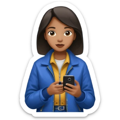 Rider with phone,Metro Riders, inside metro train, no transparent, with background,full image , negative transparent, positive background. sticker