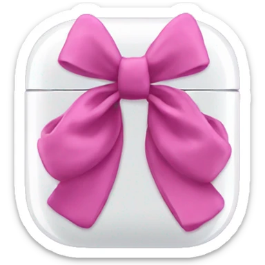 AirPod max with bow sticker