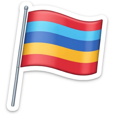 just a normal emoji flag sticker