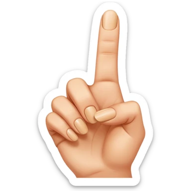 index finger pointing up sticker