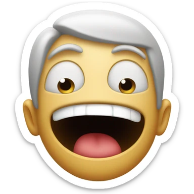 Wondering face  sticker