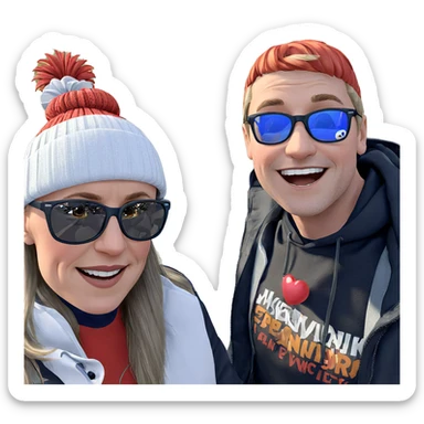 happy moment with friends sticker