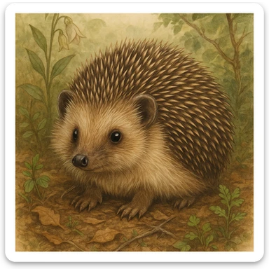 Hedgehog sticker