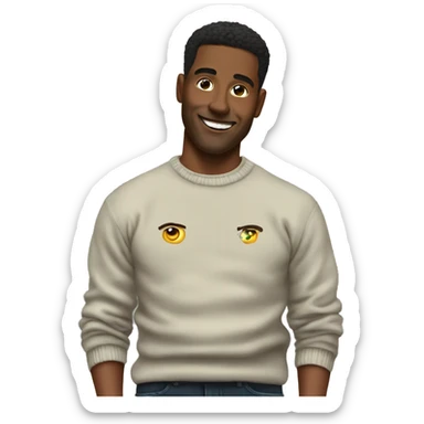 Crewneck sweater sticker